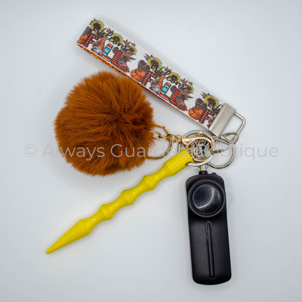 Welcome Fall Autumn Keychain without Pepper Spray