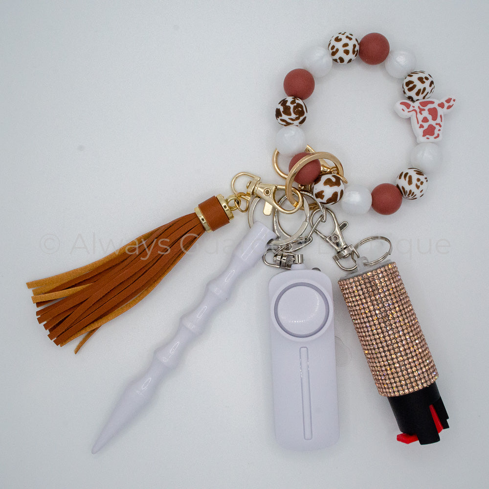 Chocolate Milk Safety Keychain With Optional Pepper Spray