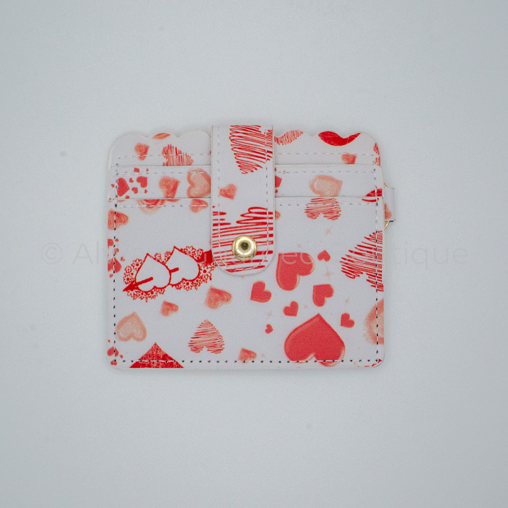 Hearts Card Holder Wallet
