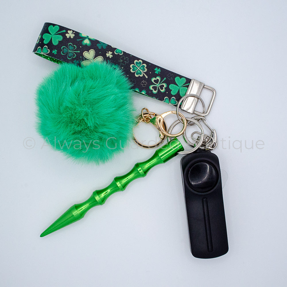 Irish Clovers Printed Keychain without Pepper Spray