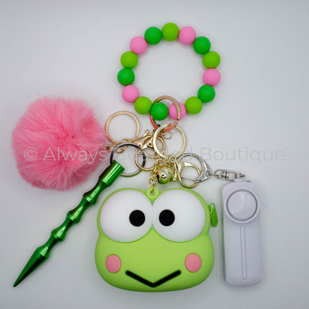 Keroppi Guardian: Playful Character Safety Keychain for Whimsical Styl ...