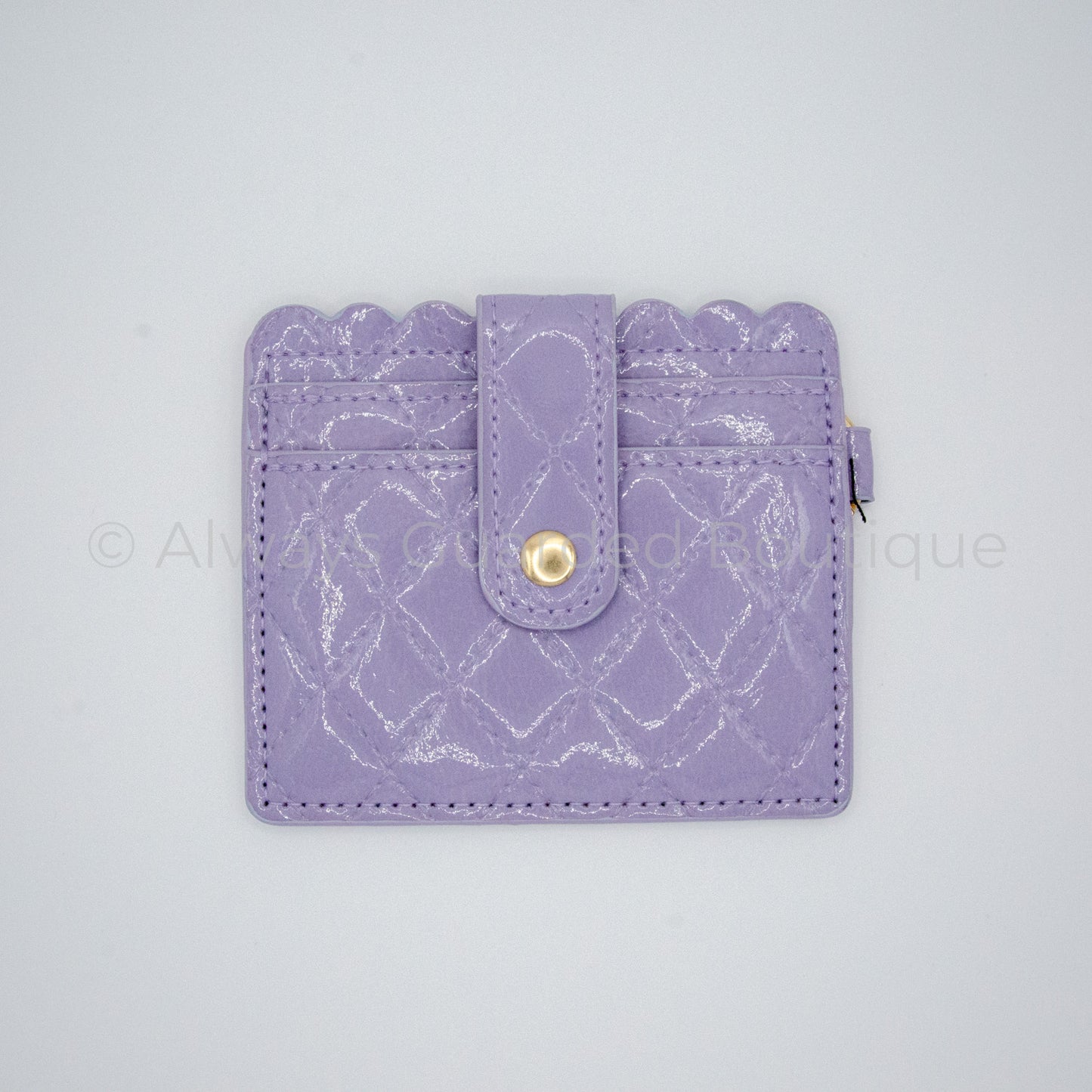 Purple Diamond Card Holder Wallet