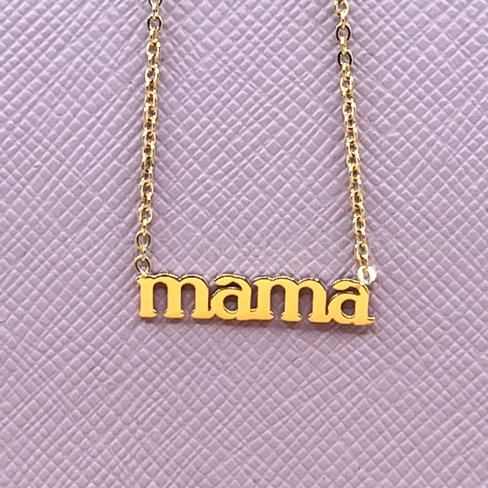 Mama Necklace Closeup