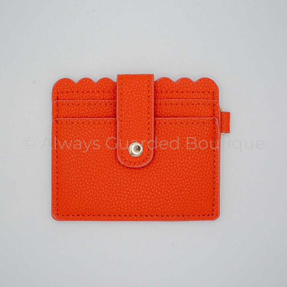 Orange Card Holder Wallet