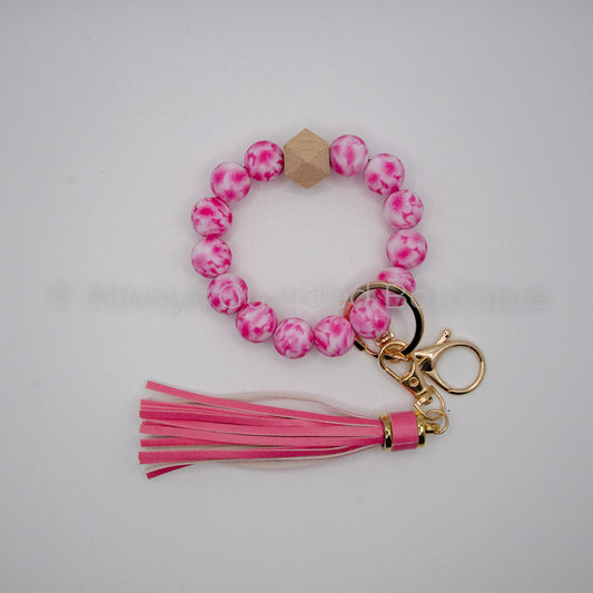 Pink Lady Bead Wristlet