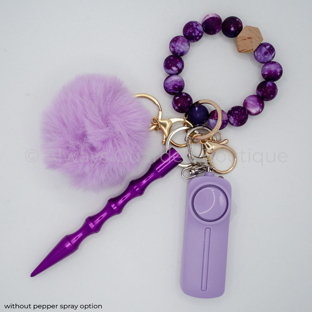 Purple Galaxy Essential Keychain without Pepper Spray