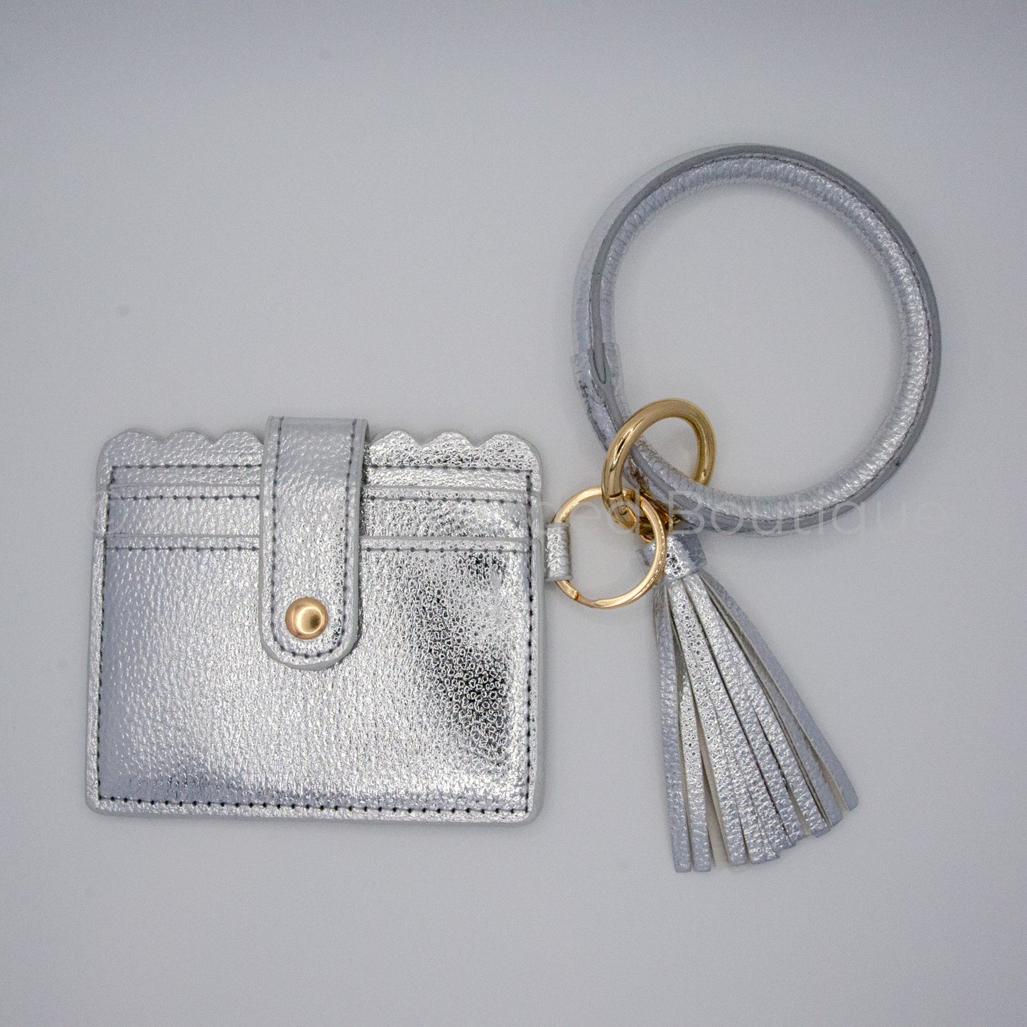 Silver Bangle Wristlet Wallet