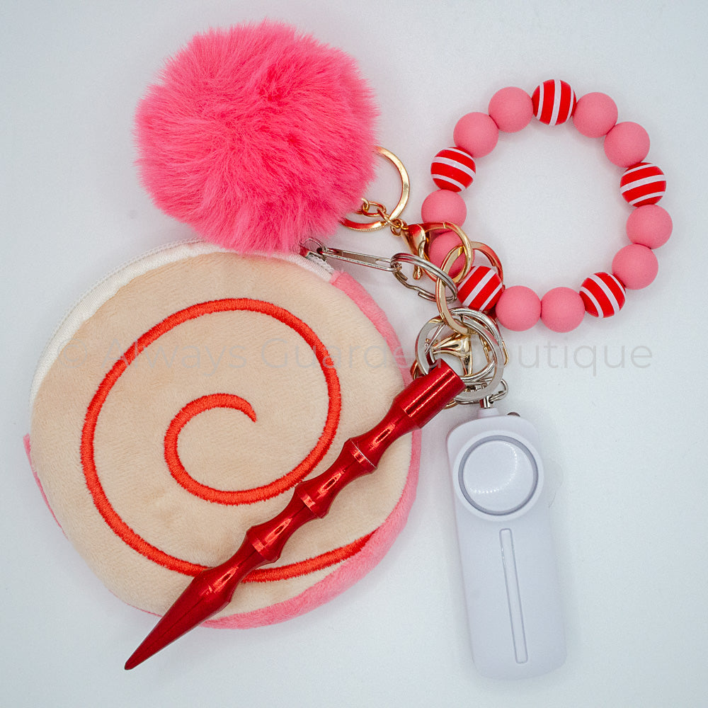 Roulade Pastry Safety Keychain without Pepper Spray