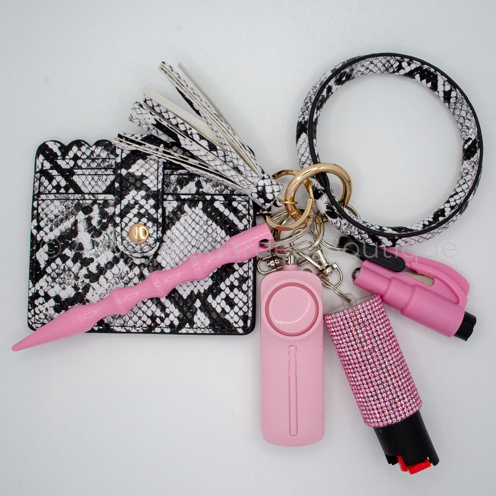 Viper Bangle Keychain with Pepper Spray